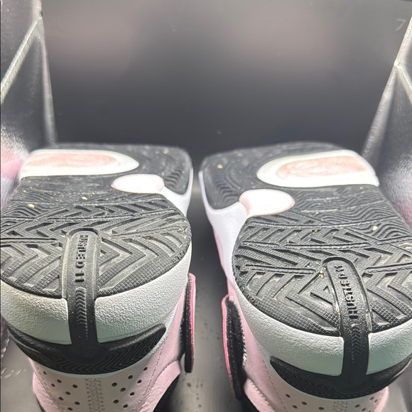 Nike Pink and Black Athletic Shoes with Strap Design - Picture 9 of 12